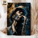 Jazz Saxophonist Painting Poster, Rich Textured Impasto-style Musician Portrait Poster, Artistic Musical-themed Decor Ideal For Music Studio, Living_maomaolike.com