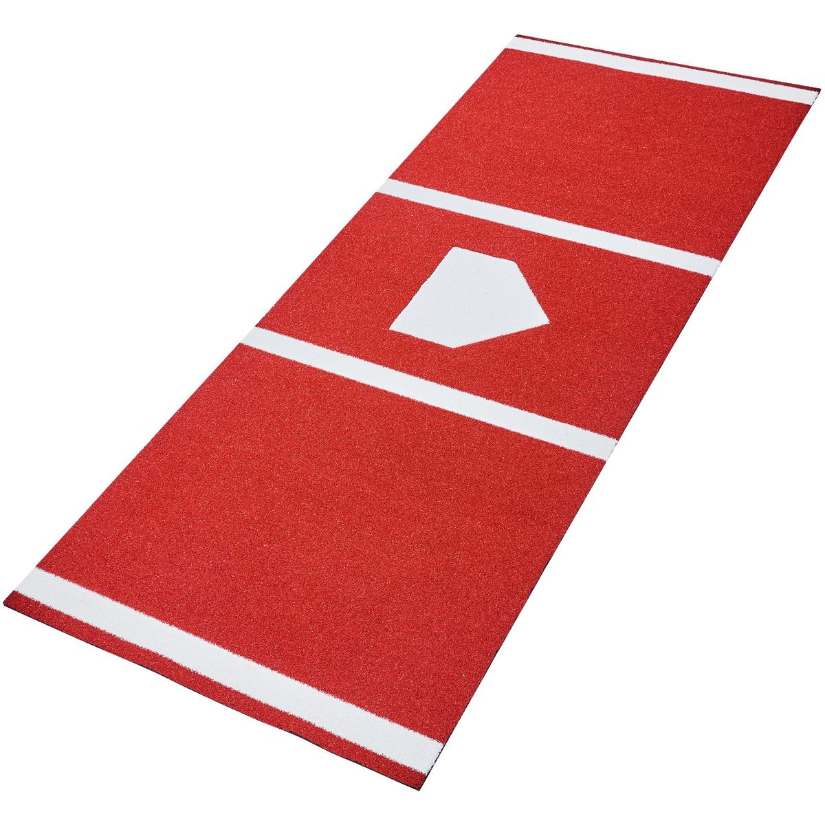 Baseball Hitting Mat, 10x3.8 Ft Batting Cage Mat, Batters Box Turf Mats, Softball Batting Practice Equipment With Home Plate And Anti Fade Turf, Portable Training Aid For Indoor Outdoor, Red_maomaolike.com