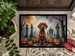 Vizsla Spooky Halloween Doormat Front Door Mat Indoor Outdoor Rugs For Entryway, Non Slip Washable Low Pile, 24H X 36W_maomaolike.com