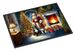Bernese Mountain Dog And Santa Claus Doormat Front Door Mat Indoor Outdoor Rugs For Entryway, Non Slip Washable Low Pile, 24H X 36W_maomaolike.com