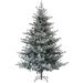 7.5ft Nordic Pine Artificial Christmas Tree With 1218 Snow Flocked Tips, Foldable Metal Stand, Easy Assembly, Hinged Xmas Tree For Home Office Holiday_maomaolike.com