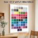 Dark Winter Classic Color Palette Painting Poster, Vibrant Categorized Color Swatch With Hex Codes Poster, Practical Color Reference For Studio, Home_maomaolike.com