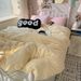 Wholesale INS Korean Style Macaron Plaid Mixed Pure Four-Piece Washed Cotton Solid Color 4-Piece Set_maomaolike.com