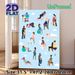 Labor & Delivery Positions Painting Poster, Flat-style Illustrated Pregnancy Birthing Positions Poster, Practical Birthing Position Guide For_maomaolike.com