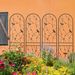 4 Pack Metal Garden Trellis 86.7" X 19.7" Rustproof Trellis For Climbing Plants Outdoor Flower Support Dragonfly Deco Black_maomaolike.com