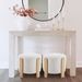 Ottoman Foot Rest Round Bag Floor Chair For Bedroom Or Entryway In White_maomaolike.com