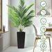 Square Planter For Indoor Or Outdoor Use, 22-Inch High Rattan Design Flower Pot With Automatic Watering System For Porch, Patio, Backyard, Makes Keeping Flowers Easier (Pack Of 2, Black)_maomaolike.com