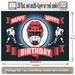 Ice Hockey Birthday Party Banner - 2D Flat Polyester Backdrop, Wall Hanging Photo Props, Hockey Theme Party Decor_maomaolike.com