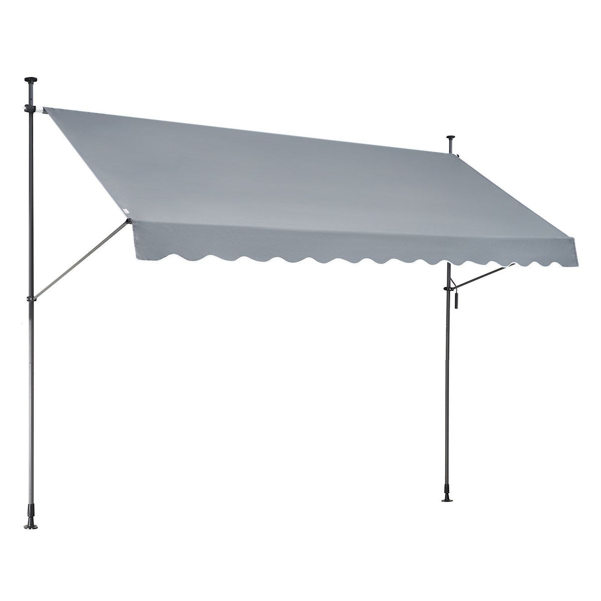 VEVOR 138x47" Patio Awning Retractable Awning Sunshade Shelter With Crank Handle_maomaolike.com
