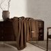 Maillard Color Four-layer Gauze, Pure Cotton, Tassel Sofa Throw Blanket, Office Nap Blanket_maomaolike.com