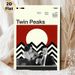 Twin Peaks Themed Painting Poster, Vintage Minimalist Monochrome Character & Geometric Pattern Poster, Retro TV Series Art Ideal For Living Room, Home_maomaolike.com