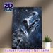 Pillars Of Creation Nebula Painting Poster, Ethereal Starlit Deep Space Scene Poster, Captivating Celestial Artwork Ideal For Home, Office And_maomaolike.com