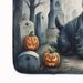 Scottish Terrier Spooky Halloween Memory Foam Kitchen Mat Machine Washable Anti-Fatigue Mat Cushion Comfort Bath Mat Or Kitchen Rug_maomaolike.com