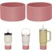 7.5 9cm Silicone Cup Cover Stainless Steel Cup Space Pot Cup Cover 32oz-40oz Universal Base_maomaolike.com