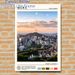 Seoul Cityscape Painting Poster, Warm-toned Vintage Travel-style Poster, Stunning Sunset Skyline Featuring N Seoul Tower, Ideal For Home, Office And_maomaolike.com