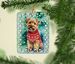 Norfolk Terrier Christmas Porcelain Ornament Christmas Tree Hanging Decorations For Home Christmas Holiday, Rectangle, Gift, Multicolor_maomaolike.com