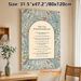 Ten Commandments Painting Poster, Vintage Floral Border Religious Text Poster, Inspirational Spiritual Decor Ideal For Home, Prayer Room_maomaolike.com