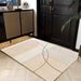 Living Room Rug Large Size Gorgeous Gold Frame Design Bedroom Rug Plush Thickened Machine Washable Thickened Underlay Interior Decorative Rug_maomaolike.com