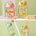 500ml Dinosaur With Silicone Straw Leak Proof Plastic Bottle Summer Children's Water Cup_maomaolike.com