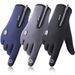 Unisex Outdoor waterproof gloves Ski touch screen winter men's and women's windproof fleece zipper full finger riding warm gloves_maomaolike.com