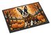 Boston Terrier Fall Doormat Front Door Mat Indoor Outdoor Rugs For Entryway, Non Slip Washable Low Pile, 24H X 36W_maomaolike.com