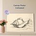 Conch Shell & Wave Themed Painting Poster, Hand-drawn Minimalist Line Art Poster, Adds Tranquil Coastal Vibe, Ideal For Living Room, Bedroom And_maomaolike.com