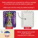 Whippet King Of Mardi Gras Porcelain Ornament Christmas Tree Hanging Decorations For Home Christmas Holiday, Rectangle, Gift, Multicolor_maomaolike.com