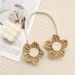 Creative Flower Tiebacks Light Luxury Pastoral Style Rope Sheer Adjustable Curtain Tie Decoration Hanging_maomaolike.com