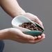 Ceramic Pour Over Italian Weighing Coffee Container Dispensing Scale Tea Measuring Bean Receiving Tray_maomaolike.com