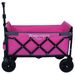Expandable Dual-Layer Utility Wagon With 100% Extra Space - 225lbs Grocery Cart For Camping, Shopping, Sports, Gardening, Fishing, Pink_maomaolike.com