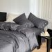 Wholesale Light Luxury Simple Pure Four-Piece Nordic Style Naked Sleep Full Jacquard 100-Count Long-Staple Cotton Button 4-Piece S_maomaolike.com