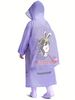 Cute Girls Cartoon Angel Print Raincoat With Schoolbag Cover, Rainproof Long Jacket Perfect For Outdoor Activities Children's Day_maomaolike.com