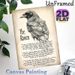 The Raven Themed Painting Poster, Vintage Monochrome Watercolor Raven With Classic Poem Text Poster, Elegant Literary-inspired Decor Ideal For Home_maomaolike.com