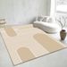 Living Room Rug Large Size Gorgeous Gold Frame Design Bedroom Rug Plush Thickened Machine Washable Thickened Underlay Interior Decorative Rug_maomaolike.com