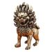 Brass Pair Of Male And Female Big-Headed Lions Home Entrance Tabletop Guardian Little Lion Metal Ornaments Crafts_maomaolike.com