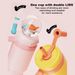 710ML Stainless Steel Fountain Tumbler Handle Leak Proof Whale Squirt Drinking Cup Water Bottle With Straw Creative G_maomaolike.com