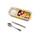 304 Stainless Steel Independent Compartment Sealed Lunch Box, Large Capacity With Spoon And Chopsticks, Food Grade Special Lunch Box_maomaolike.com