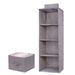 Wardrobe Storage Hanging Bag Cotton And Linen Clothes Vertical Finishing Multi-layer Drawer Underwear Clothes Net Bag Bathroom Storage Bag_maomaolike.com