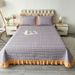 Korean Foreign Trade Double-Sided Washed Three-Piece Set Four Seasons Tatami Bed Sheet Summer Quilted Bedspread Kang Cover_maomaolike.com