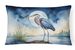 Birds, Birds, Birds Throw Pillow Throw Pillow For Indoor Couch Bed Outdoor Patio Washable, Blue Heron Moonlight 7494,12Hx16W_maomaolike.com