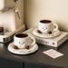 Cartoon Minimalist Ceramic Coffee Cup And Dish Set Gift Box Set_maomaolike.com