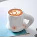 Ins Style Milk Cup, Ceramic Water Cup, Muscle Men's Pinching Belly Coffee Cup_maomaolike.com