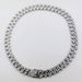 Unisex Hip Hop hipster Cuban Chain Diamond Bracelet 15 Complete diamond men and women hiphop necklace_maomaolike.com