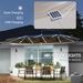 15ft Double-Sided Outdoor Umbrella With Solar Lights, UPF50+ Extra Large Aluminum Patio Umbrella With Crank, Dark Gray_maomaolike.com