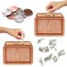 Creative Piggy Bank Saving Challenge: 8 Amount Stickers, Wooden Crafts, DIY Wooden Piggy Bank_maomaolike.com