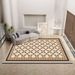 Living Room Rug Large Size Gorgeous Gold Frame Design Bedroom Rug Plush Thickened Machine Washable Thickened Underlay Interior Decorative Rug_maomaolike.com