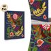 Fruit & Foliage Themed Painting Poster, Vibrant Hand-drawn Colorful Pomegranate, Fig & Berry Arrangement Poster, Eye-catching Botanical Decor For_maomaolike.com