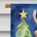 Airedale Terrier Christmas Reindeer House Flag Large Porch Sleeve Pole Decorative Outside Yard Banner Artwork Wall Hanging, Polyester, House Size, Multicolor_maomaolike.com