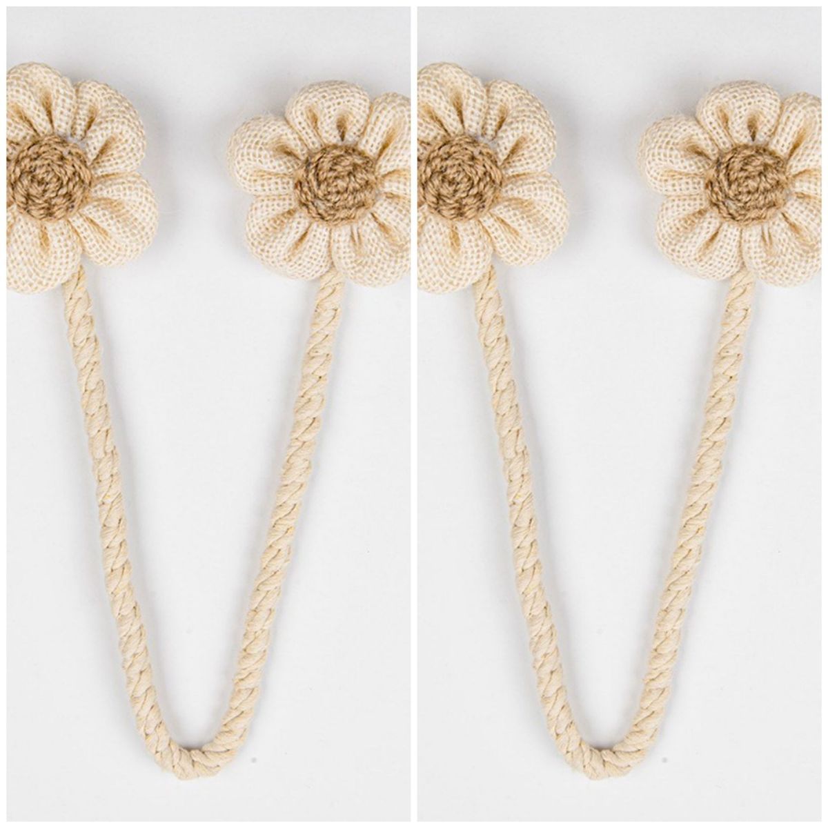 Twisty Fun Handmade Creative Cotton Linen Internet Celebrity New Flower Sheer Super Fairy Curtain Tiebacks_maomaolike.com