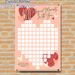100 Magical Moments Love Themed Painting Poster, Soft Pink Romantic Heart Pattern Poster, Scratch-off Design To Record Sweet Shared Moments, Ideal For_maomaolike.com